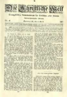 Die Christliche Welt: evangelisches Gemeindeblatt für Gebildete aller Stände. 1912.04.18 Jg.26 Nr.16