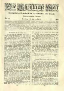 Die Christliche Welt: evangelisches Gemeindeblatt für Gebildete aller Stände. 1912.04.25 Jg.26 Nr.17