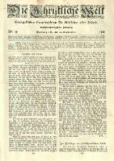 Die Christliche Welt: evangelisches Gemeindeblatt für Gebildete aller Stände. 1912.09.26 Jg.26 Nr.39