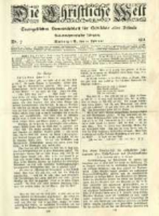 Die Christliche Welt: evangelisches Gemeindeblatt für Gebildete aller Stände. 1913.02.13 Jg.27 Nr.7