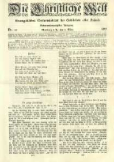 Die Christliche Welt: evangelisches Gemeindeblatt für Gebildete aller Stände. 1913.03.06 Jg.27 Nr.10