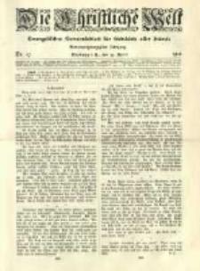 Die Christliche Welt: evangelisches Gemeindeblatt für Gebildete aller Stände. 1913.04.24 Jg.27 Nr.17