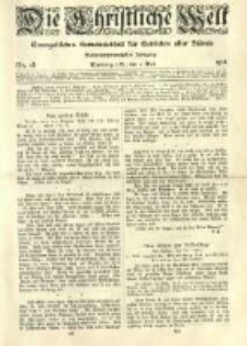 Die Christliche Welt: evangelisches Gemeindeblatt für Gebildete aller Stände. 1913.05.01 Jg.27 Nr.18