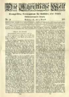 Die Christliche Welt: evangelisches Gemeindeblatt für Gebildete aller Stände. 1913.08.14 Jg.27 Nr.33