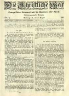 Die Christliche Welt: evangelisches Gemeindeblatt f&uuml;r Gebildete aller St&auml;nde. 1913.08.28 Jg.27 Nr.35