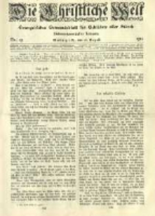 Die Christliche Welt: evangelisches Gemeindeblatt für Gebildete aller Stände. 1913.08.28 Jg.27 Nr.35