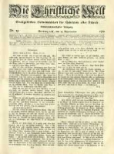 Die Christliche Welt: evangelisches Gemeindeblatt für Gebildete aller Stände. 1913.09.25 Jg.27 Nr.39