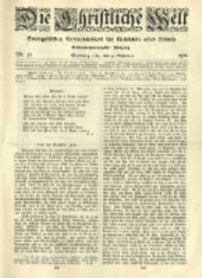 Die Christliche Welt: evangelisches Gemeindeblatt f&uuml;r Gebildete aller St&auml;nde. 1913.10.09 Jg.27 Nr.41