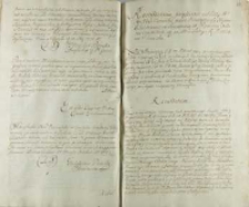 Resultatum, praesentis ad Latg H K Mci Consilii, przez konstytucyą Seymu Electionis, ex Senatorio et Equestri Ordine Constituti, d[ie] 10. Mca Lutego R. P. 1734 we Gdańsku