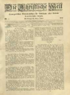 Die Christliche Welt: evangelisches Gemeindeblatt für Gebildete aller Stände. 1919.01.09 Jg.33 Nr.2