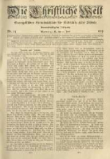 Die Christliche Welt: evangelisches Gemeindeblatt für Gebildete aller Stände. 1919.06.12 Jg.33 Nr.24