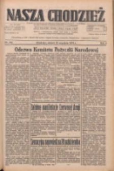 Nasza Chodzież: dziennik poświęcony obronie interesów narodowych na zachodnich ziemiach Polski 1933.09.19 R.4 Nr215