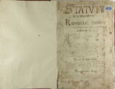 Rozdział pierwszy: O osobie hospodarskiey y obrażeniu iey maiestatu