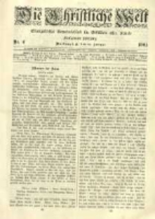 Die Christliche Welt: evangelisches Gemeindeblatt für Gebildete aller Stände. 1901.01.24 Jg.15 Nr.4