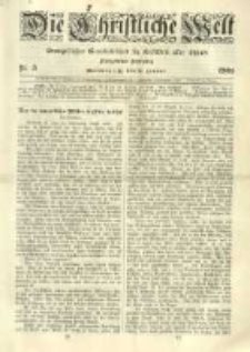 Die Christliche Welt: evangelisches Gemeindeblatt für Gebildete aller Stände. 1901.01.31 Jg.15 Nr.5