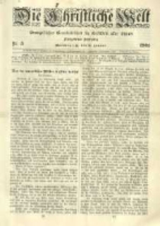 Die Christliche Welt: evangelisches Gemeindeblatt für Gebildete aller Stände. 1901.01.31 Jg.15 Nr.5