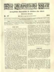 Die Christliche Welt: evangelisches Gemeindeblatt für Gebildete aller Stände. 1901.11.21 Jg.15 Nr.47