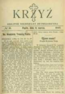 Krzyż: dodatek niedzielny do "Pielgrzyma". 1887.03.13 No11