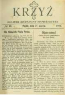 Krzyż: dodatek niedzielny do "Pielgrzyma". 1887.03.27 No13