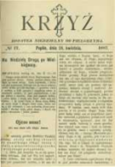 Krzyż: dodatek niedzielny do "Pielgrzyma". 1887.04.24 No17