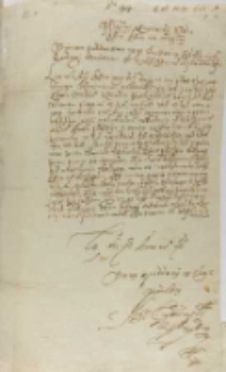 List kniazia Wiszniowieckiego do króla Zygmunta III, z Wiszniowca 16.10.1603