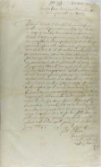 List Janusza X. Ostroroga do Piotra Tylickiego podkanclerza koronnego, z Dubna 13.01.1604