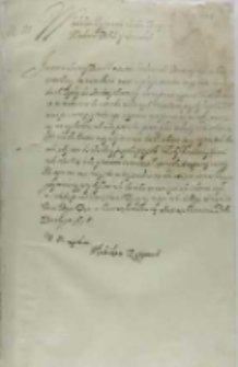 List Władysława królewicza do Jana Zbigniewa Ossolińskiego wojewody sandomierskiego, z Warszawy 04.09.1616