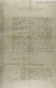 List konsyliarzow wyznaczonych do rządzenia X Pruskim do króla Zygmunta III, z Krakowa 03.06.1598
