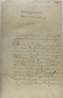 Kopia instrukcji Gostomskiemu do cesarza wysłana, 24.08.1599