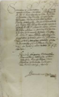 List Barnima X księcia szczecińskiego i pomorskiego do króla Zygmunta III, ze Szczecina 21.02.1600