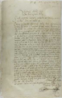 List Konstantego X Ostroskiego do króla Zygmunta III, z Ostroga 28.07.1600