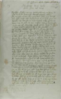 List Ławryna Piaseczyńskiego podkomorzego bracławskiego do króla Zygmunta III, z Swinasza 22.08.1601