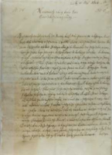 List Krzysztofa Kochanowskiego do króla Zygmunta III, z Konstantynopola 20.05.1602