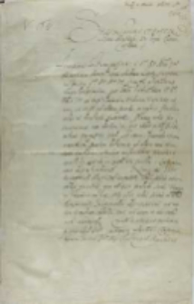 Protestacja posłów elektora i margrabiego brandenburskiego, z Krakowa 05.03.1603