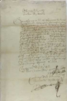 List Konstantego X Ostroskiego do króla Zygmunta III, z Ostroga 09.1603