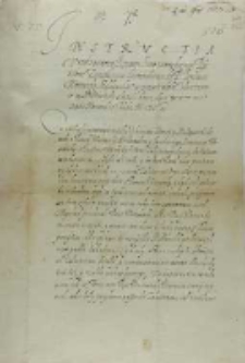 Instrukcja Jana Swoszowskiego posła do Jeremiego Mohyły, 26.11.1603