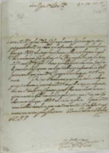 List kardynała de Torres do króla Zygmunta III, z Rzymu 18.11.1623