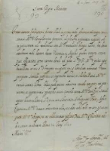 List kardynała Barberiniego do króla Zygmunta III, z Rzymu 12.06.1627
