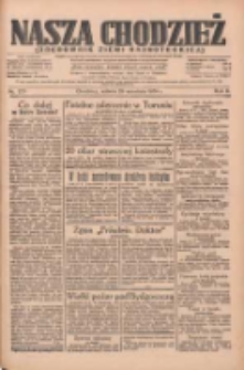 Nasza Chodzież: organ poświęcony obronie interesów narodowych na zachodnich ziemiach Polski 1934.09.29 R.5 Nr223