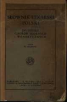 Słownik lekarski polski : do działu chorób skórnych i wenerycznych