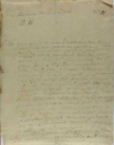 List Chomentowskiego do Jana Sebastiana Szembeka