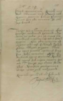 List do Tomasza Działyńskiego wdy chełmińskiego, 1704