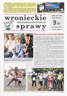 Wronieckie Sprawy 1997.09 R.8 Nr9(80)