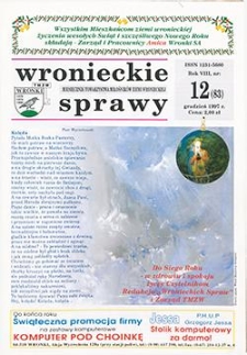 Wronieckie Sprawy 1997.12 R.8 Nr12(83)
