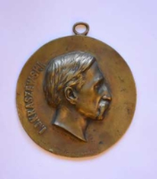 Medalion odlany dla upamiętnienia 25-letniego jubileuszu pracy pisarskiej Józefa Ignacego Kraszewskiego
