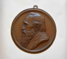Medalion ku czci Józefa Ignacego Kraszewskiego - członka honorowego Towarzystwa Zachęty Sztuk Pięknych