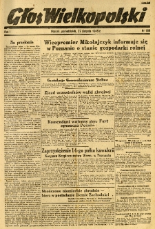 Głos Wielkopolski. 1945.08.27 R.1 nr180