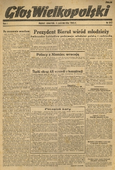 Głos Wielkopolski. 1945.10.04 R.1 nr218