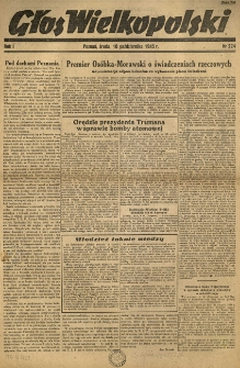 Głos Wielkopolski. 1945.10.10 R.1 nr224