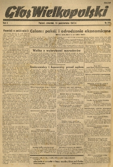 Głos Wielkopolski. 1945.10.11 R.1 nr225